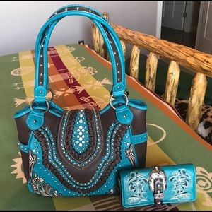 Montana West conceal/carry purse & matching Wallet